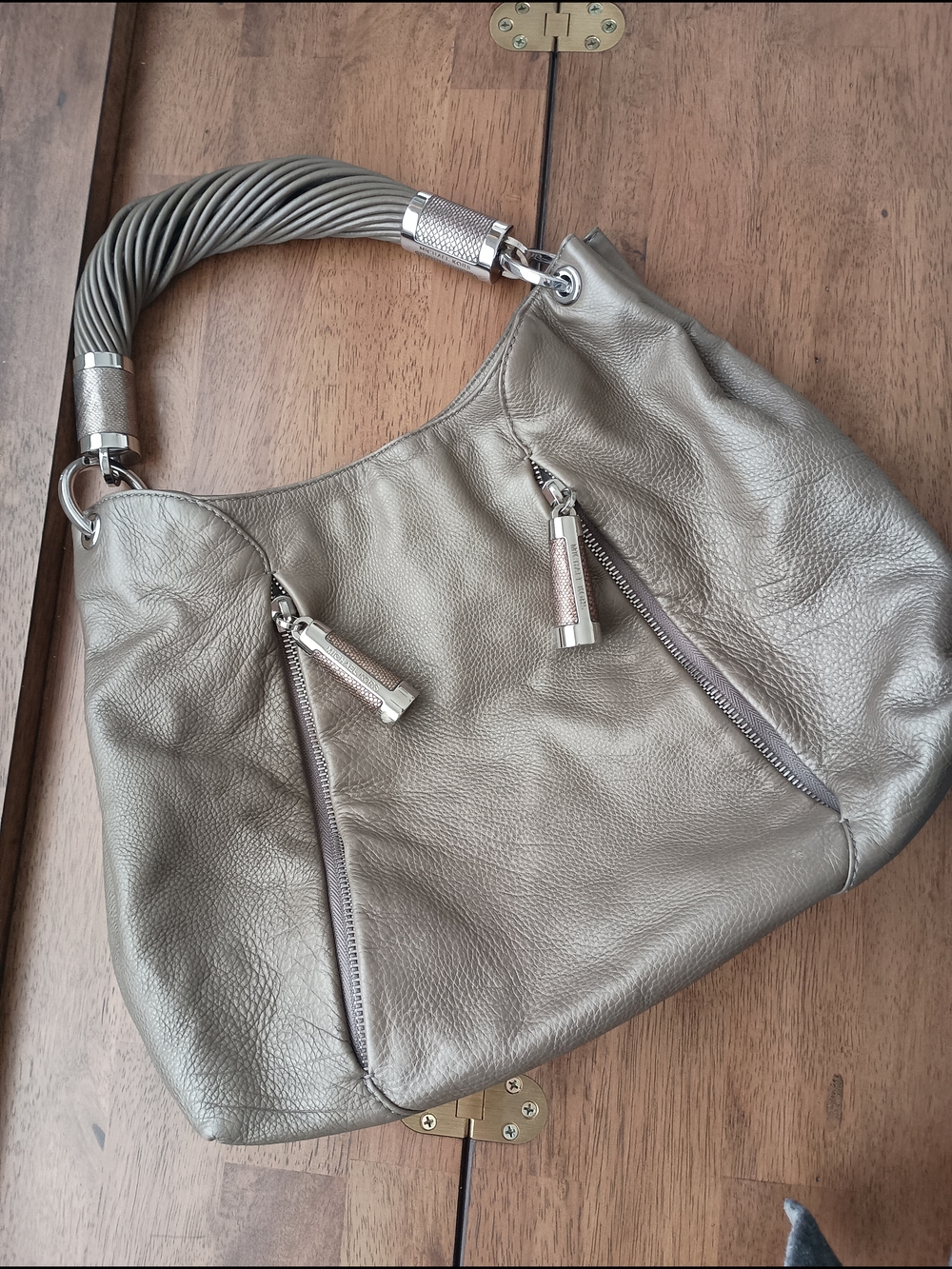 Michael Kors Collection Tonne Taupe Shoulder Hobo Bag